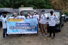 Persiapan penyerahan bantuan untuk posko pengungsian gempa di Mamuju